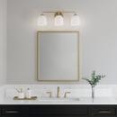 3-Light Vanity Fixture in Vintage Brass 