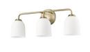 3-Light Vanity Fixture in Vintage Brass 