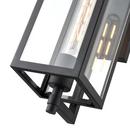 1-Light Outdoor Wall Sconce in Textured Black 