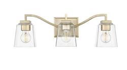 3-Light Vanity Fixture in Modern Gold