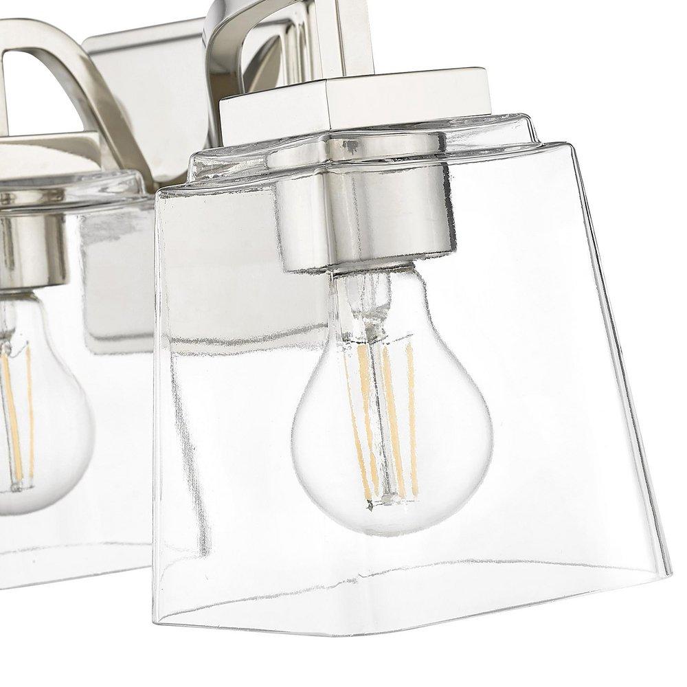 3-Light Vanity Fixture in Polished Nickel 