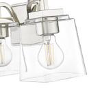 3-Light Vanity Fixture in Polished Nickel 