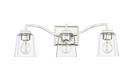 3-Light Vanity Fixture in Polished Nickel 