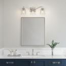 3-Light Vanity Fixture in Polished Nickel 