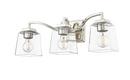3-Light Vanity Fixture in Polished Nickel 