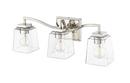 3-Light Vanity Fixture in Polished Nickel 