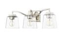 3-Light Vanity Fixture in Polished Nickel 