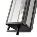 2-Light Outdoor Wall Sconce in Textured Black 
