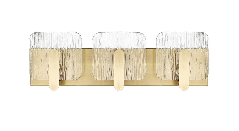 3-Light Vanity Fixture in Vintage Brass 