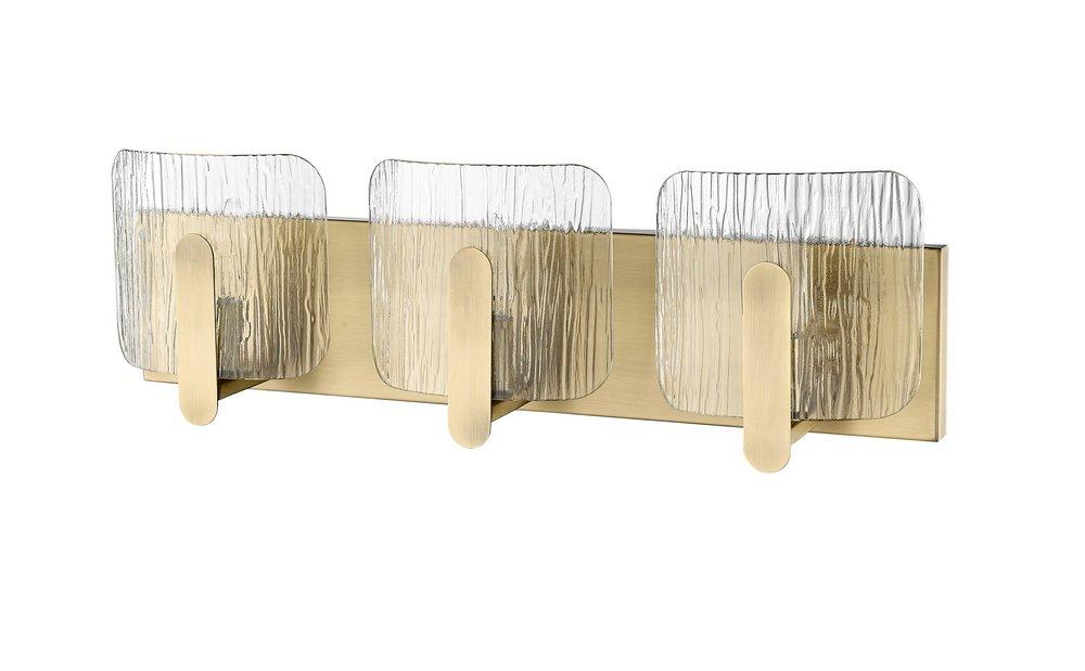 3-Light Vanity Fixture in Vintage Brass 