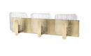 3-Light Vanity Fixture in Vintage Brass 