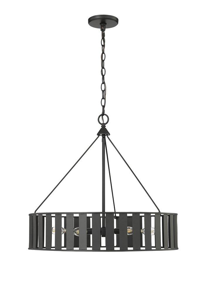 Millennium Lighting Matte Black 6-Light Chandelier Ceiling Light 