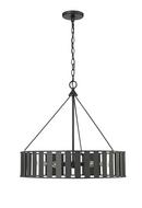 Millennium Lighting Matte Black 6-Light Chandelier Ceiling Light 