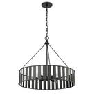 Millennium Lighting Matte Black 6-Light Chandelier Ceiling Light 
