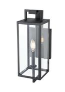 1-Light Outdoor Wall Sconce in Textured Black 