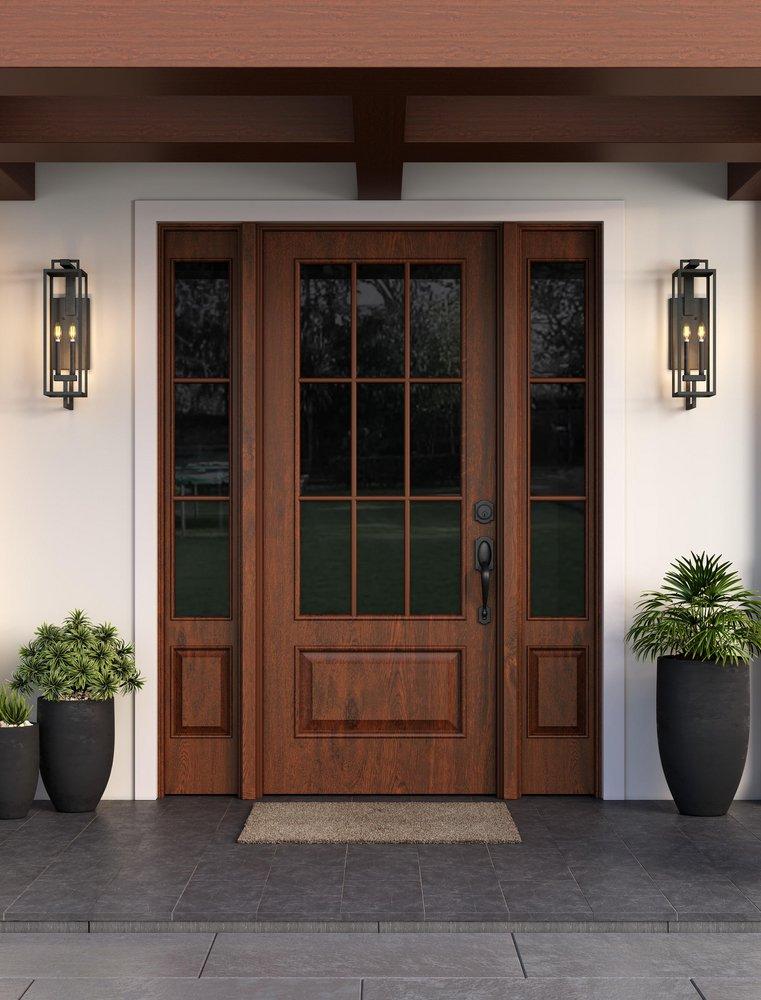 2-Light Outdoor Wall Sconce in Textured Black 