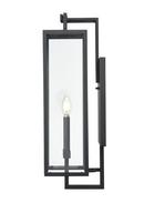 2-Light Outdoor Wall Sconce in Textured Black 