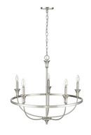 Millennium Lighting Brushed Nickel 5-Light Chandelier Ceiling Light 