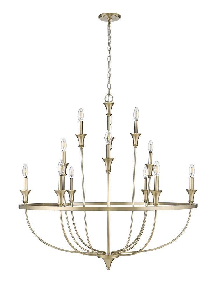 Millennium Lighting Modern Gold 12-Light Chandelier Ceiling Light 