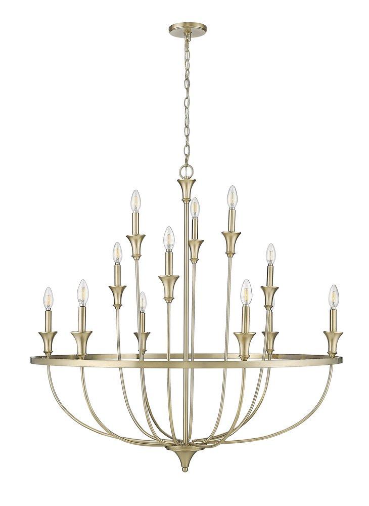 Millennium Lighting Modern Gold 12-Light Chandelier Ceiling Light 