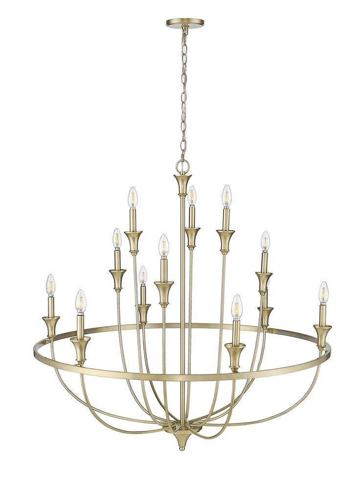 Millennium Lighting Modern Gold 12-Light Chandelier Ceiling Light 
