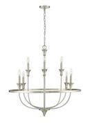 Millennium Lighting Brushed Nickel 8-Light Chandelier Ceiling Light 
