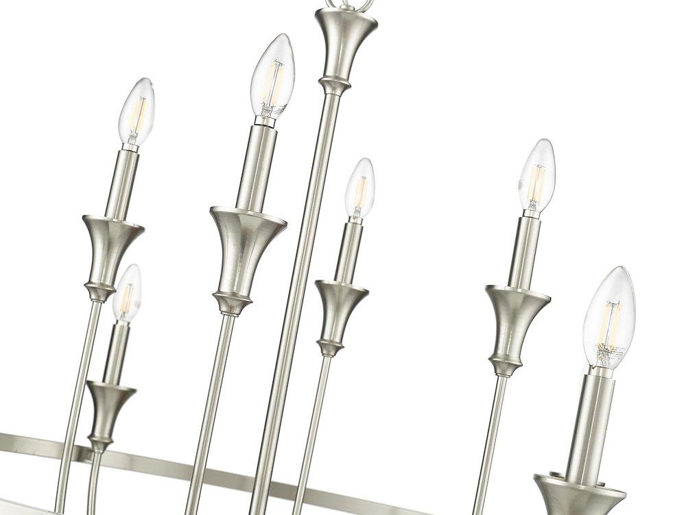 Millennium Lighting Brushed Nickel 8-Light Chandelier Ceiling Light 
