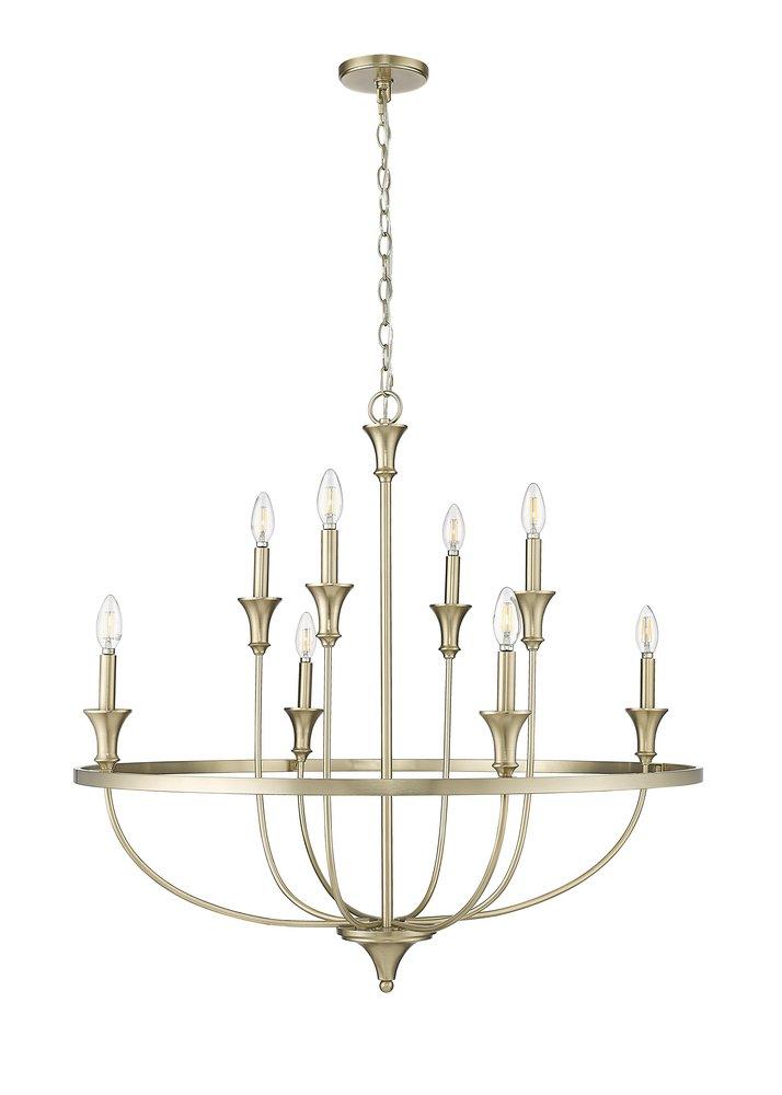 Millennium Lighting Modern Gold 8-Light Chandelier Ceiling Light 