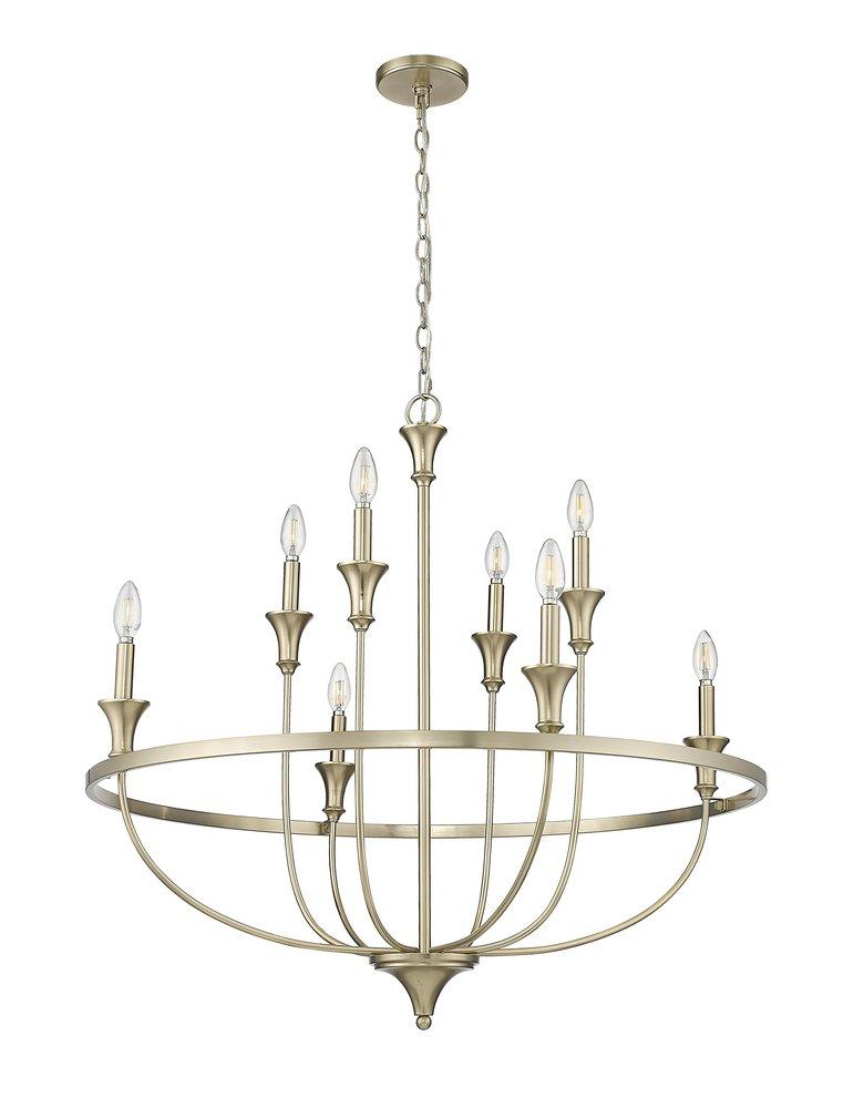 Millennium Lighting Modern Gold 8-Light Chandelier Ceiling Light 