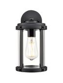 1-Light Outdoor Wall Sconce in Textured Black 