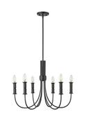 Millennium Lighting Matte Black 6-Light Chandelier Ceiling Light 