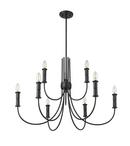 Millennium Lighting Matte Black 9-Light Chandelier Ceiling Light 
