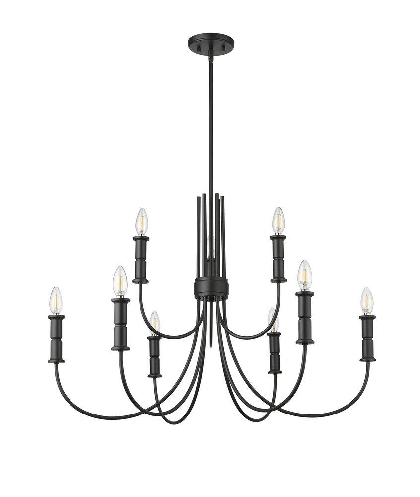 Millennium Lighting Matte Black 9-Light Chandelier Ceiling Light 