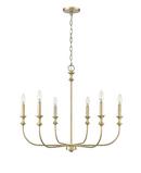 Millennium Lighting Vintage Brass 6-Light Chandelier Ceiling Light 