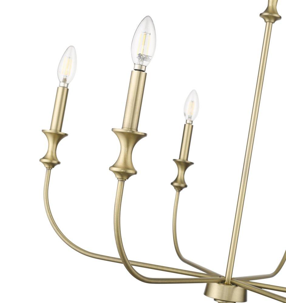 Millennium Lighting Vintage Brass 6-Light Chandelier Ceiling Light 