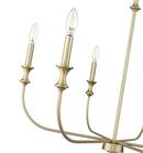 Millennium Lighting Vintage Brass 6-Light Chandelier Ceiling Light 