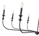 Millennium Lighting Matte Black 8-Light Chandelier Ceiling Light 