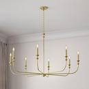 Millennium Lighting Vintage Brass 8-Light Chandelier Ceiling Light 