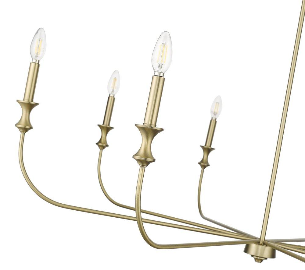 Millennium Lighting Vintage Brass 8-Light Chandelier Ceiling Light 