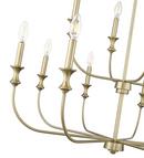 Millennium Lighting Vintage Brass 12-Light Chandelier Ceiling Light 