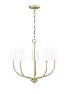 Millennium Lighting Vintage Brass 5-Light Chandelier Ceiling Light 