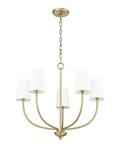 Millennium Lighting Vintage Brass 5-Light Chandelier Ceiling Light 