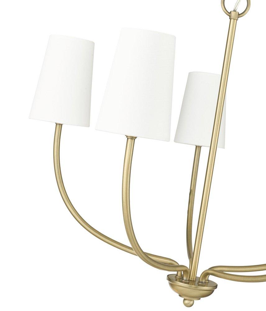 Millennium Lighting Vintage Brass 5-Light Chandelier Ceiling Light 