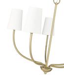 Millennium Lighting Vintage Brass 5-Light Chandelier Ceiling Light 