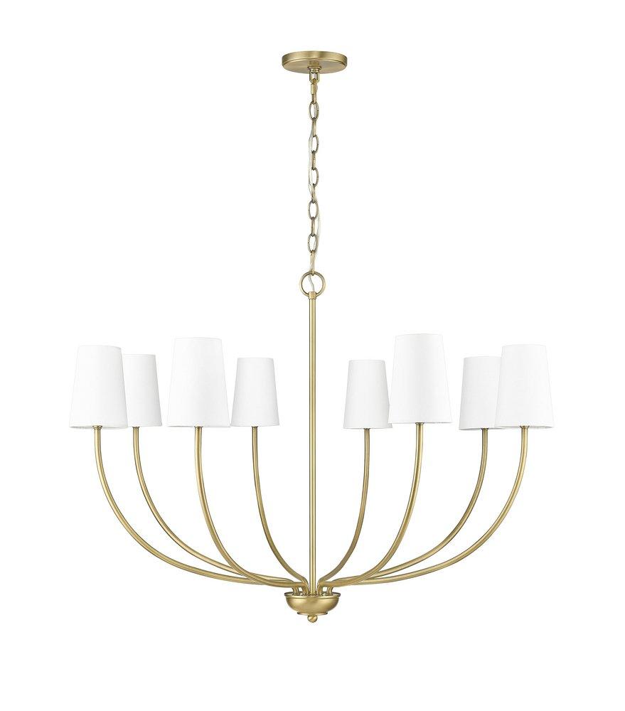 Millennium Lighting Vintage Brass 8-Light Chandelier Ceiling Light 