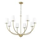 Millennium Lighting Vintage Brass 8-Light Chandelier Ceiling Light 