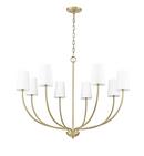 Millennium Lighting Vintage Brass 8-Light Chandelier Ceiling Light 