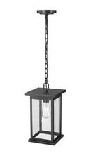 1-Light Outdoor Hanging Lantern Powder Coated Black 