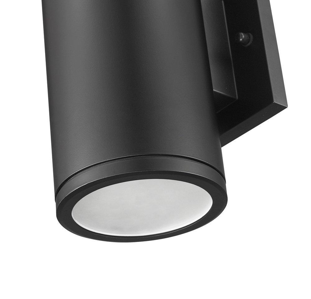 1-Light Outdoor Wall Sconce in Powder Coated Black 