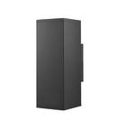 2-Light Outdoor Wall Sconce in Powder Coated Black 